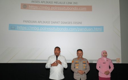 Kapolres Situbondo Launching SIMBG, Mudahkan Pengelolaan dan Pengawasan Program Makan Bergizi Gratis